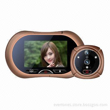 2 Pieces Rechargeable Batteries Digital Door Peephole Viewer Camera with 3.7-inch TFT HD Display